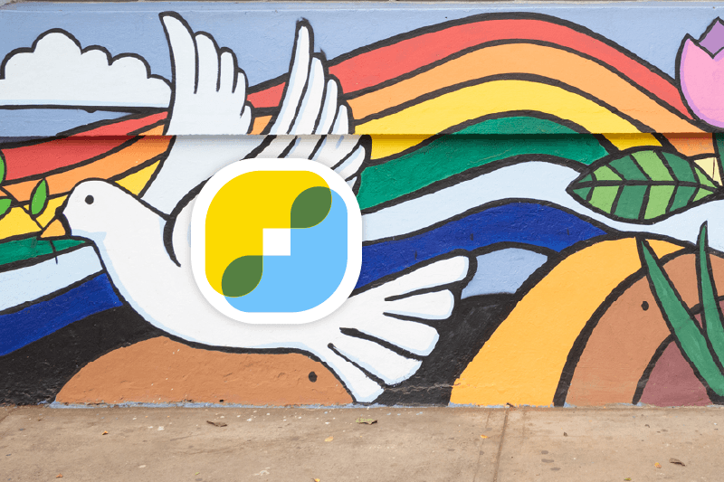 ¡Queremos que este mural contagie a todos de paz!