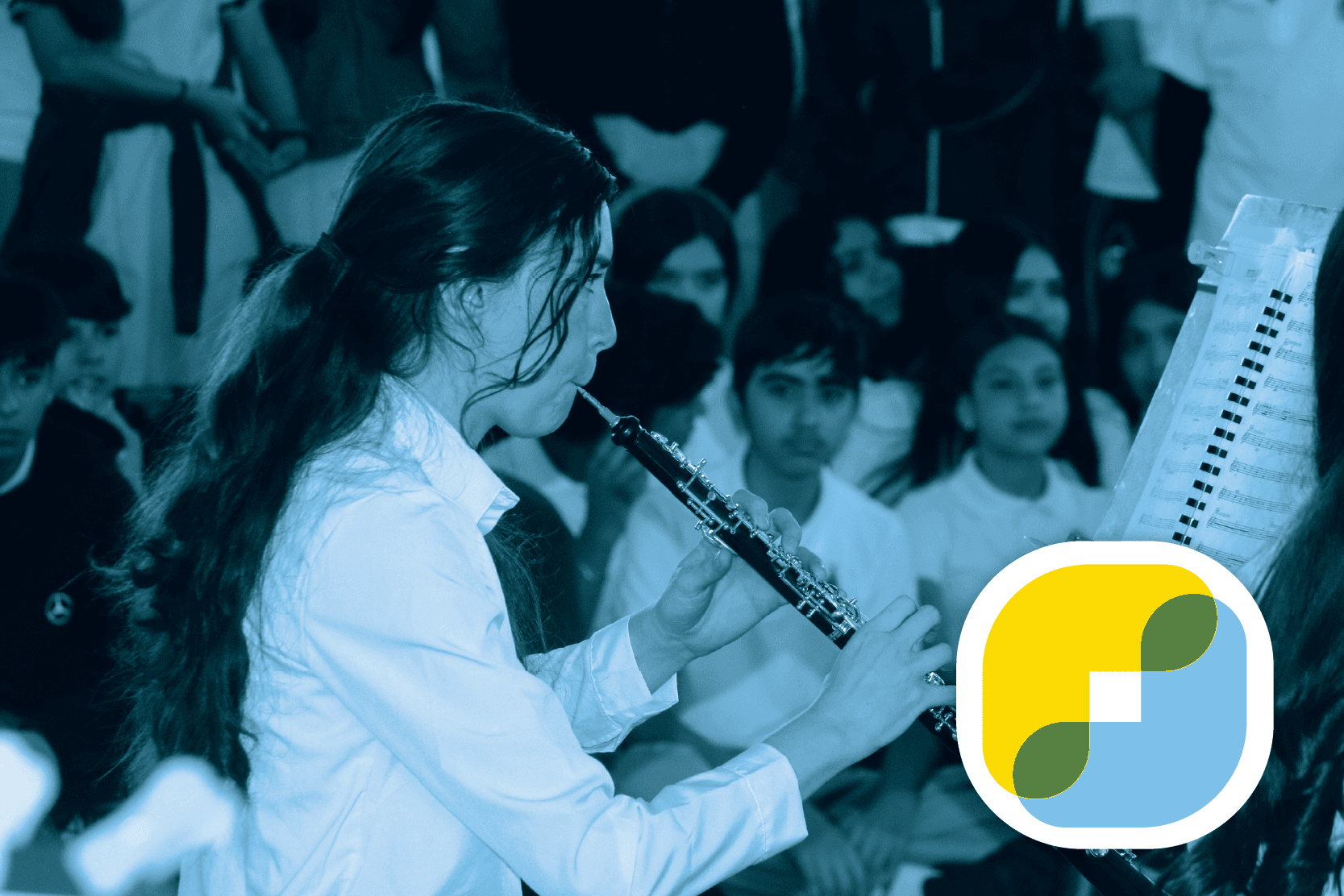 Suenan en la Escuela Secundaria Federal No. 6 los ritmos de la Banda Sinfónica Juvenil del Estado