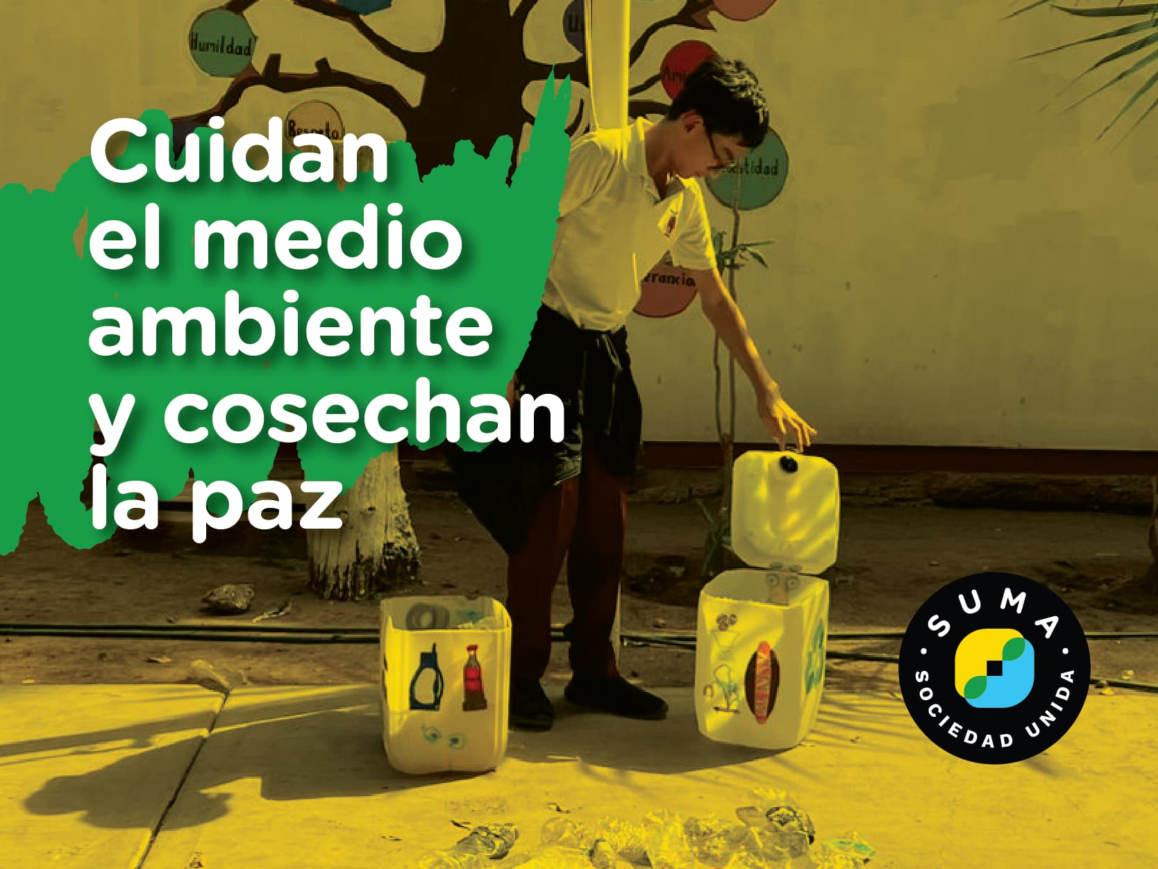 Cuida el medio ambiente y cosecha paz: Líderes de la Secundaria Técnica 66 en acción por la conciencia ambiental en Laguna Colorada